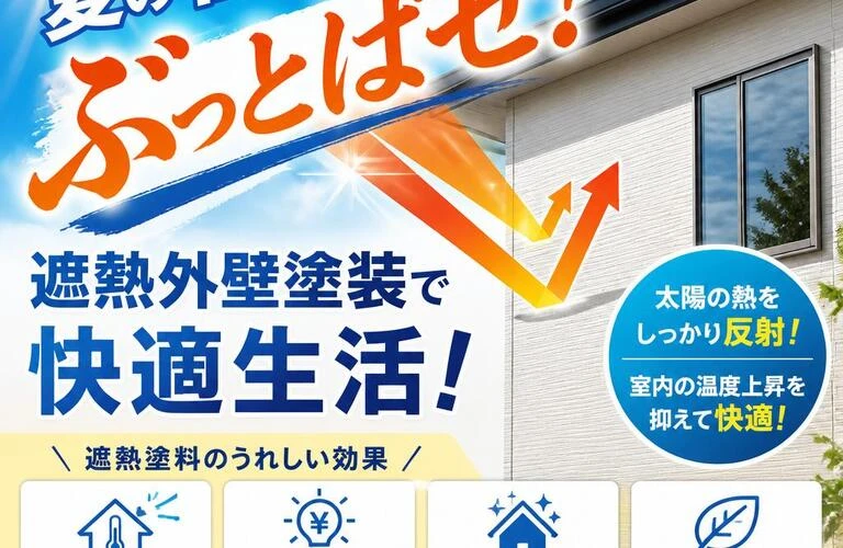 夏の暑さをぶっとばせ！遮熱外壁塗装で快適生活！