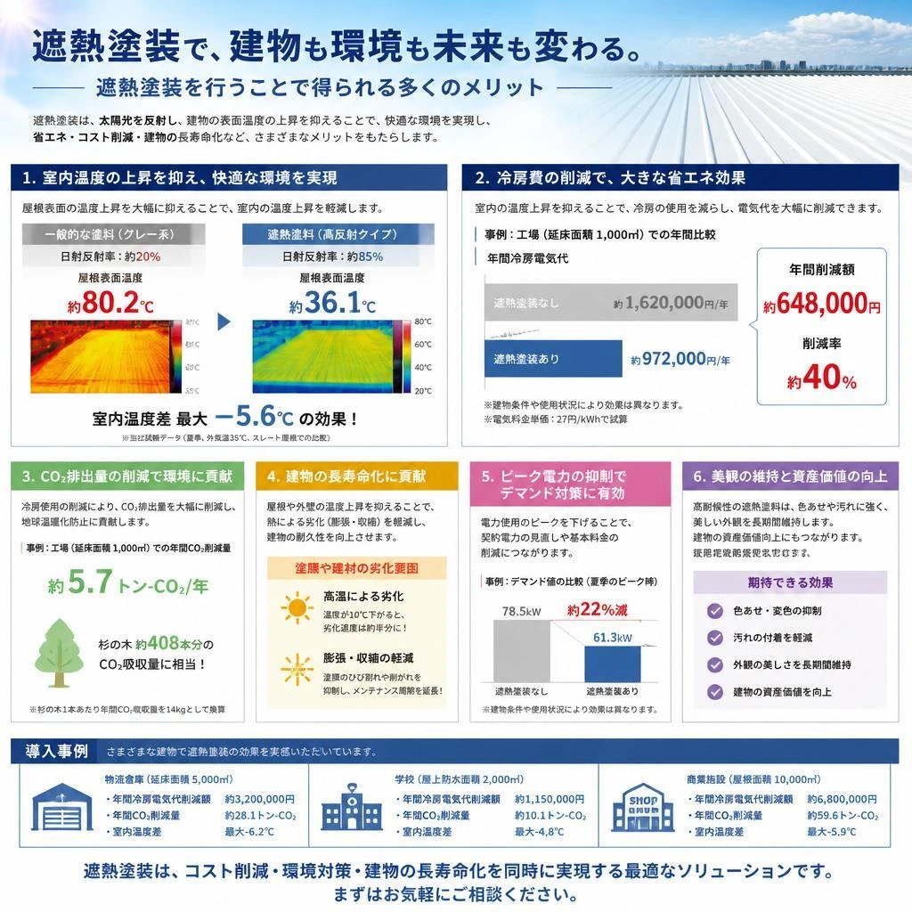 4. 遮熱塗装のメリット：快適さと省エネを実現